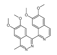 1-(6,7-dimethoxyisoquinolin-1-yl)-6,7-dimethoxy-4-methylphthalazine结构式