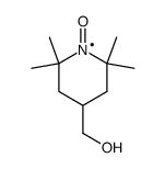 4-(hydroxymethyl)-2,2,6,6-tetramethylpiperidin-N-oxide结构式