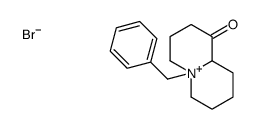 5-benzyl-2,3,4,6,7,8,9,9a-octahydroquinolizin-5-ium-1-one,bromide结构式
