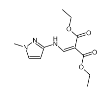 N-(1-methyl-1H-pyrazol-3-yl)aminomethylenemalonic acid, diethyl ester结构式