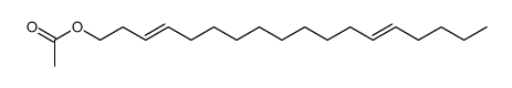 3,13-octadecadienyl acetate Structure