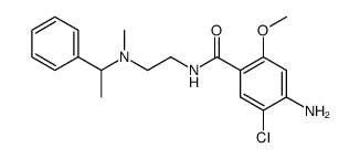 4-Amino-5-chloro-2-methoxy-N-{2-[methyl-(1-phenyl-ethyl)-amino]-ethyl}-benzamide结构式