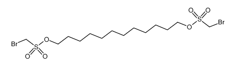 1,12-bis-bromomethanesulfonyloxy-dodecane Structure