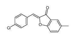 2-[(4-chlorophenyl)methylidene]-5-methyl-1-benzofuran-3-one结构式