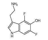 4,6-difluoroserotonin Structure