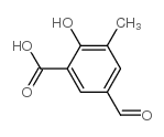 5-formyl-3-methylsalicylic acid structure
