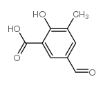 5-formyl-3-methylsalicylic acid Structure