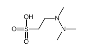 2-[dimethylamino(methyl)amino]ethanesulfonic acid Structure