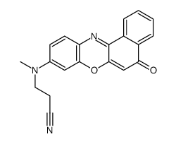 3-[methyl-(5-oxobenzo[a]phenoxazin-9-yl)amino]propanenitrile Structure