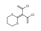 2,4-dichloro-3-(1,3-propylenedithio-methylene)-penta-1,4-diene Structure