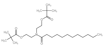 Propanoic acid,2,2-dimethyl-, [(1-oxododecyl)imino]di-2,1-ethanediyl ester (9CI) structure