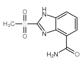 1H-Benzimidazole-4-carboxamide,2-(methylsulfonyl)- structure