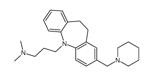 10,11-Dihydro-N,N-dimethyl-2-(1-piperidinylmethyl)-5H-dibenz[b,f]azepine-5-propan-1-amine结构式
