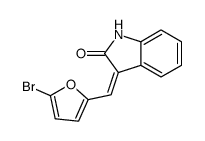 3-[(5-bromofuran-2-yl)methylidene]-1H-indol-2-one Structure