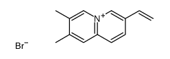 7-ethenyl-2,3-dimethylquinolizin-5-ium,bromide Structure