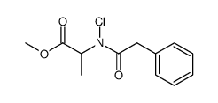 methylN-chloro-N-(2-phenylacetyl)alaninate结构式