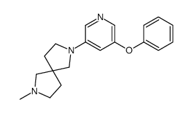 7-methyl-2-(5-phenoxypyridin-3-yl)-2,7-diazaspiro[4.4]nonane Structure