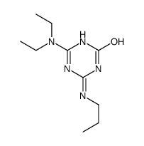2-(diethylamino)-6-(propylamino)-1H-1,3,5-triazin-4-one Structure