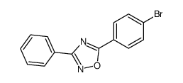 5-(4-bromophenyl)-3-phenyl-1,2,4-oxadiazole Structure
