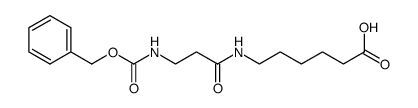 6-(3-benzyloxycarbonylaminopropionylamino)-hexanoic acid结构式