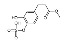 methyl 3-(3-hydroxy-4-sulfooxyphenyl)prop-2-enoate结构式