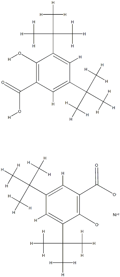 Bis(3,5-di-tert-butylsalicylic acid)nickel(II) salt structure