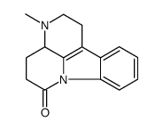 1,2,3,3a,4,5-Hexahydro-3-methyl-6H-indolo(3,2,1-de)(1,5)naphthyridin-6-one结构式