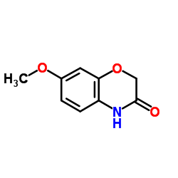 7-甲氧基-2H-苯并[b][1,4]噁嗪-3(4H)-酮结构式