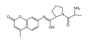 (2S)-1-[(2S)-2-aminopropanoyl]-N-(4-methyl-2-oxochromen-7-yl)pyrrolidine-2-carboxamide Structure