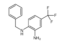 N*1*-苄基-4-三氟甲基-1,2-苯二胺结构式