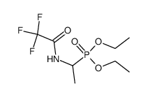 diethyl (1-(2,2,2-trifluoroacetamido)ethyl)phosphonate结构式