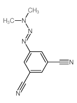 5-dimethylaminodiazenylbenzene-1,3-dicarbonitrile结构式