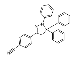 4-(1,5,5-triphenyl-4H-pyrazol-3-yl)benzonitrile Structure