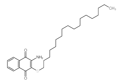 3-amino-2-octadecylsulfanyl-naphthalene-1,4-dione结构式