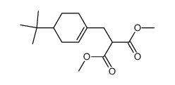 1-(2'-Dicarbomethoxyethyl)-4-tert.-butyl-cyclohexen结构式