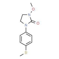 1-Methoxy-3-[4-(methylthio)phenyl]-2-imidazolidone结构式