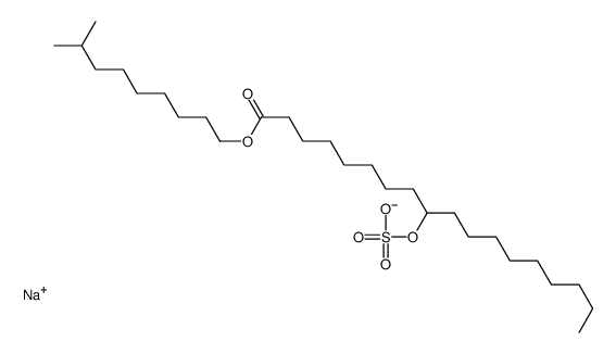 sodium 1-(8-methylnonyl) 9-(sulphooxy)octadecanoate structure