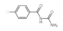 (p-Chlorobenzoyl)urea Structure