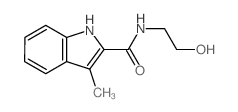 1H-Indole-2-carboxamide,N-(2-hydroxyethyl)-3-methyl- Structure