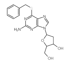 Guanosine,2'-deoxy-6-S-(phenylmethyl)-6-thio- (9CI)结构式