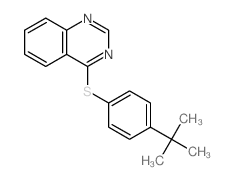 Quinazoline,4-[[4-(1,1-dimethylethyl)phenyl]thio]-结构式