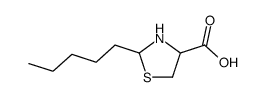 2-pentyl-thiazolidine-4-carboxylic acid Structure