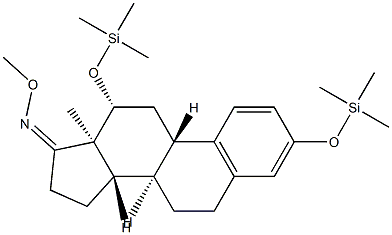 3,12β-Bis(trimethylsiloxy)-1,3,5(10)-estratrien-17-one O-methyl oxime结构式