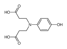 3,3'-((4-hydroxyphenyl)azanediyl)dipropionic acid Structure