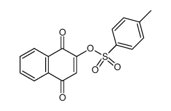1,4-naphthalenedione, 2-[[(4-methylphenyl)sulfonyl]oxy] Structure