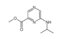 Pyrazinecarboxylic acid, 6-[(1-methylethyl)amino]-, methyl ester (9CI)结构式