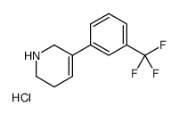 5-[3-(trifluoromethyl)phenyl]-1,2,3,6-tetrahydropyridine,hydrochloride结构式