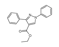 ethyl 1,3-diphenylpyrazole-4-carboxylate Structure