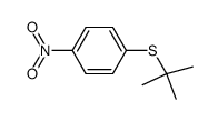 1-(1,1-dimethylethyl)sulfanyl-4-nitrobenzene Structure