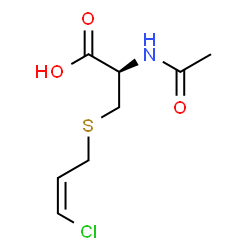 N-acetyl-S-(3-chloroprop-2-enyl)cysteine Structure